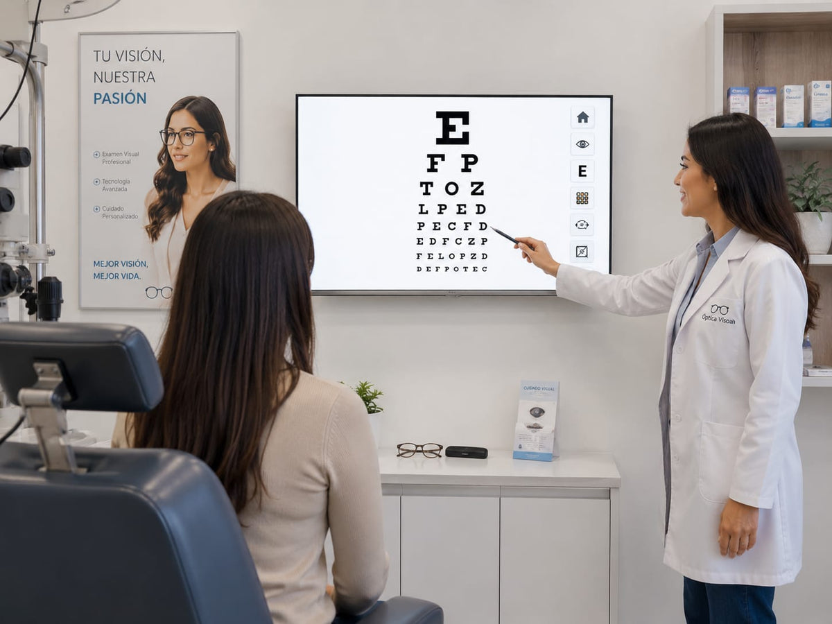 Optotipo Digital Profesional Doble Modo Horizontal / Vertical para Consultorio y las opticas