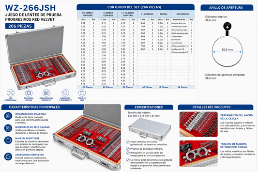 CAJA DE PRUEBA GRANDE METALICA 266 PIEZAS / MODELO CT4301A