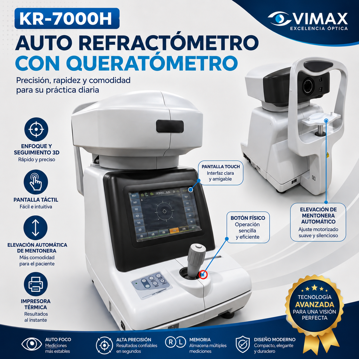 Autorrefractometro con queratometro examen para vista,uso para optometrista,profesional para las opticas
