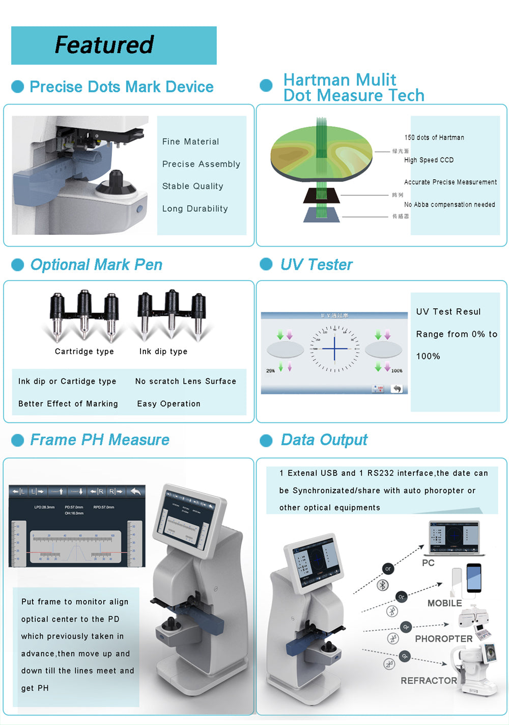 LENSOMETRO DIGITAL / MODELO LM300